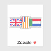 De kleine vlaggen van Zuid-Afrika vlag, Afrika Sticker (Vel)
