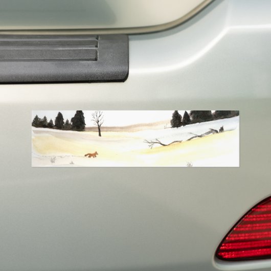De kleine vos bumpersticker (Op auto)