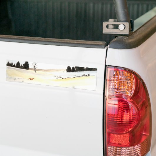 De kleine vos bumpersticker (Op Truck)