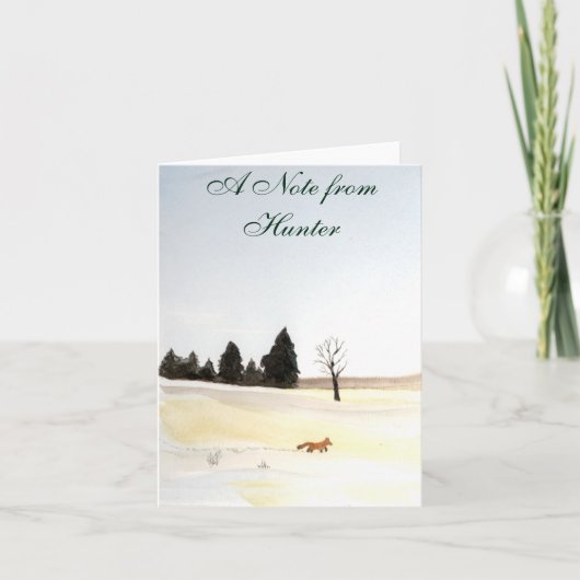 De kleine vos notitiekaartje (Voorkant)