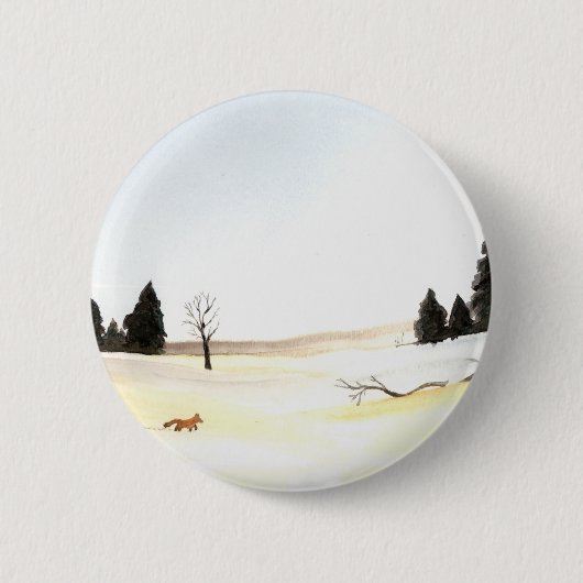 De kleine vos ronde button 5,7 cm (Voorkant)