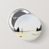 De kleine vos ronde button 5,7 cm (Voorkant /achterkant)