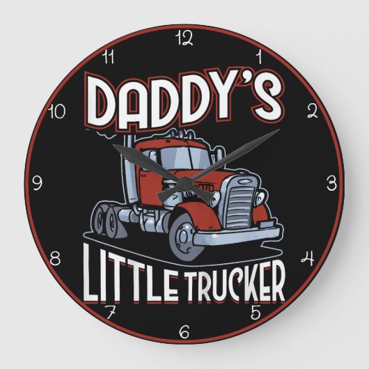 De kleine vrachtwagen van papa grote klok (Voorkant)