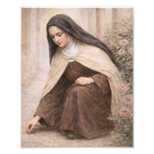 De "Kleine Weg" van St. Theresia van Lisieux Foto Afdruk