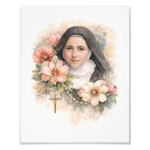 De "Kleine Weg" van St. Theresia van Lisieux Foto Afdruk