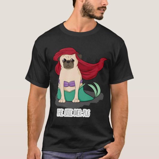 De Kleine Zeemeer-Pug T-shirt (Voorkant)