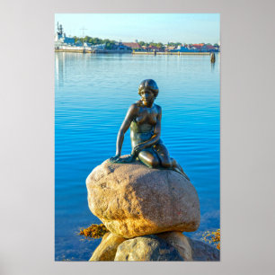 De Kleine Zeemeermin Beeld, Kopenhagen, Denemarken Poster