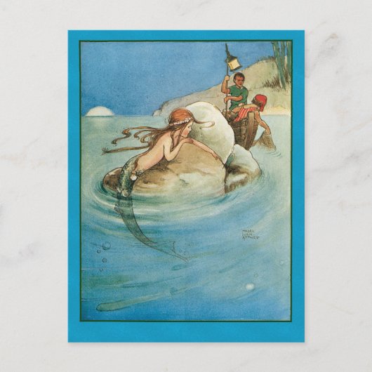 De kleine zeemeermin briefkaart (Voorkant)