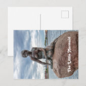 De kleine zeemeermin - Denemarken standbeeld Briefkaart (Voorkant / Achterkant)