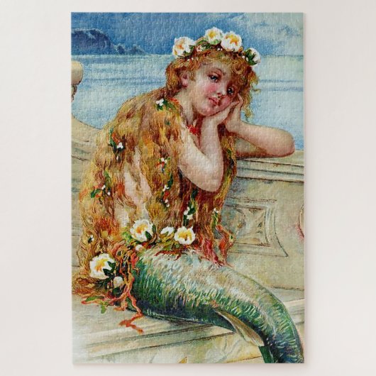 “De Kleine Zeemeermin” door E S Hardy Legpuzzel (Verticaal)