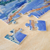 De kleine zeemeermin - Mermaids die in het Surf sp Legpuzzel (Zijkant)