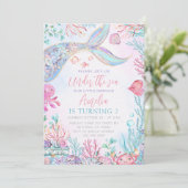 De kleine zeemeermin onder het Zee Kaart (Staand voorkant)