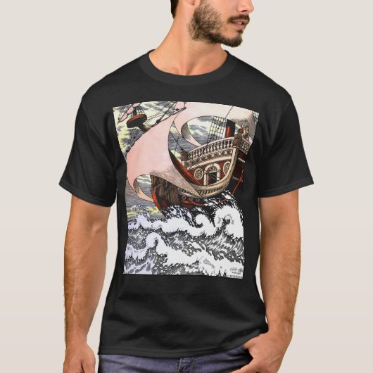 De kleine zeemeermin - Schip op de oceaan - Ivan T-shirt (Voorkant)