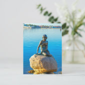 De kleine zeemeermin sculptuur, Kopenhagen, Denema Briefkaart (Staand voorkant)