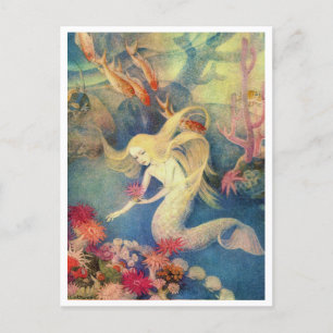 De kleine zeemeermin van Dorothy Lathrop Briefkaart