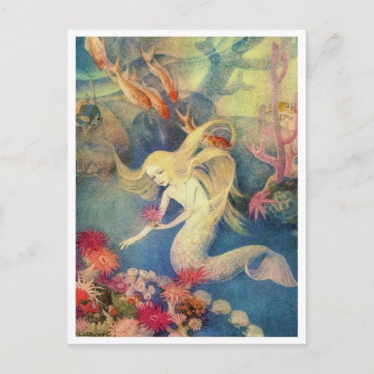 De kleine zeemeermin van Dorothy Lathrop Briefkaart (Voorkant)