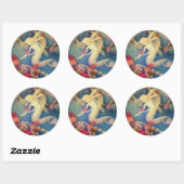 De kleine zeemeermin van Dorothy Lathrop Ronde Sticker (Vel)