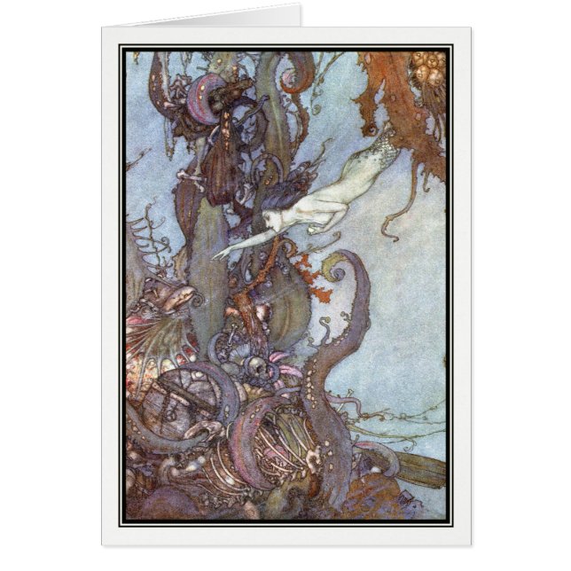 De kleine zeemeermin van Edmund Dulac (Voorkant)