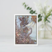 De kleine zeemeermin van Edmund Dulac Briefkaart (Staand voorkant)