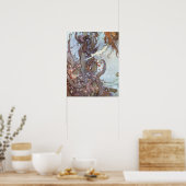 De kleine zeemeermin van Edmund Dulac Poster (Keuken)