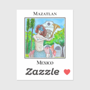 De Kleine Zeemeermin van Plazuela Machado Sticker