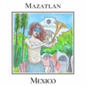 De Kleine Zeemeermin van Plazuela Machado Sticker (Voorkant)
