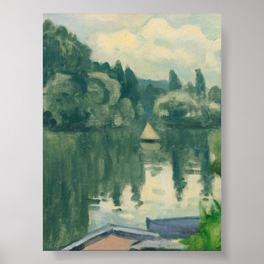 De kleine zeiltocht in Poissy Albert Marquet Poster (Voorkant)