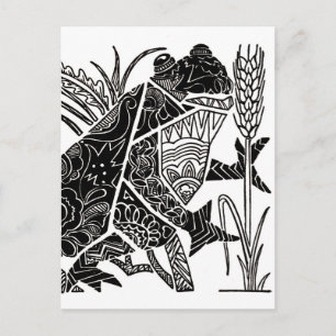 De kleine zingkikker briefkaart