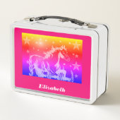 De kleine zoete pony, regenboogkleuren gepersonali (Achterkant)