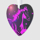 De kleine zoete pony, regenboogkleuren ornament (voorkant)