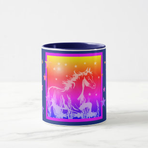 De kleine zoete pony, roze mok