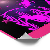 De kleine zoete pony, roze poster (Hoek)