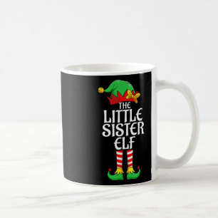 De kleine zuster Elf Xmas Bijpassende Kerstmis Koffiemok