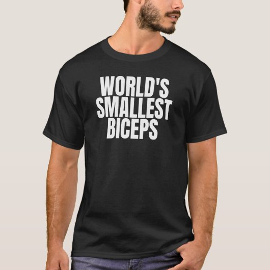 De kleinste biceps ter wereld t-shirt (Voorkant)