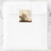 De kleinste dingen vierkante sticker (Tas)