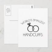 De kleinste handboeien ter wereld briefkaart (Voorkant / Achterkant)