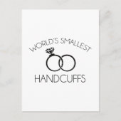 De kleinste handboeien ter wereld briefkaart (Voorkant)