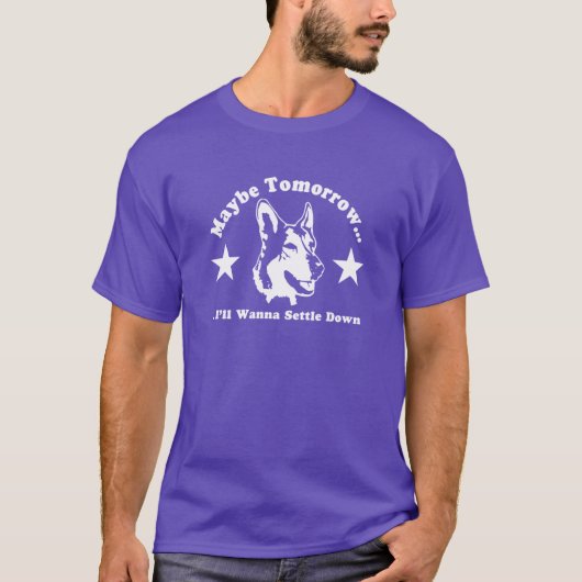 De kleinste hond Shiloh Shepherd vintage T-shirt (Voorkant)