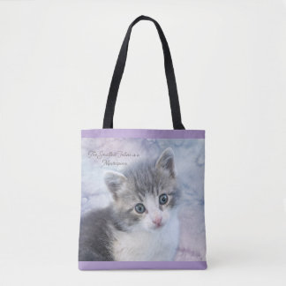 De kleinste katachtige tote bag