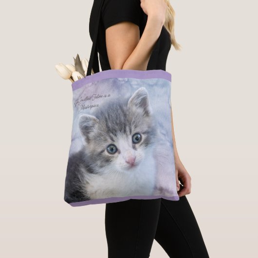 De kleinste katachtige tote bag (Dichtbij)