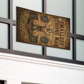 De Kleinste Sterke Man ter Wereld Spandoek (Buitenkant Gebouw)