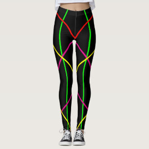 De kleur aanpassen en kiezen - Neon Lines Yoga Leggings