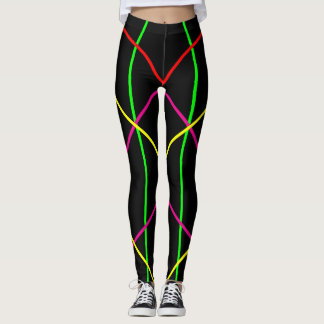 De kleur aanpassen en kiezen - Neon Lines Yoga Leggings