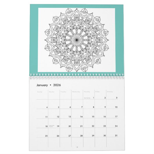 De kleur ME Agenda Kalender (Jan 2026)