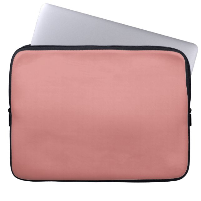 De kleur new york roze laptop sleeve (Voorkant)
