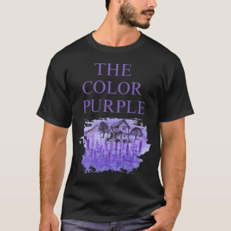 De kleur paars t-shirt