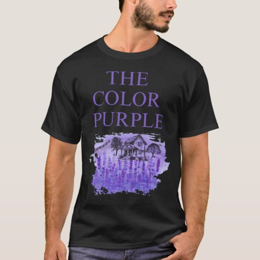 De kleur paars t-shirt (Voorkant)