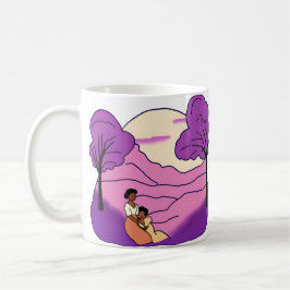 De kleur Paarse Koffiemok