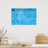 De kleur van de douane  fotowerknemer van de maand poster (Keuken)