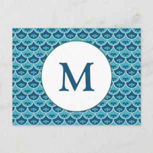 De kleur van de Douane van het Patroon van het Sca Briefkaart